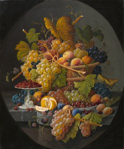 Stilleben med frukt, ca. 1855-1860