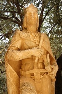 Statue av Alfonso X (1221-84) Den vise