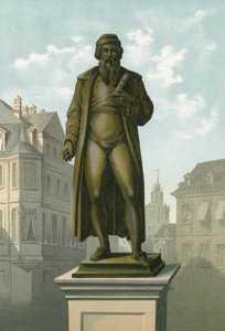 Statue av Gutenberg i Mainz