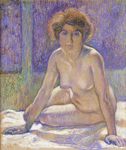 Sittende naken kvinne, ca. 1912