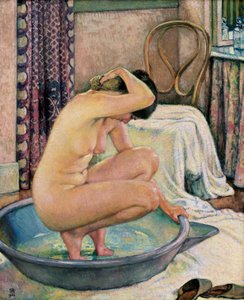 "Naken i et basseng"