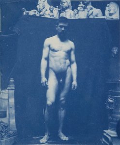 Stående naken Samuel Murray, ca. 1890-1892.