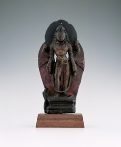 Jatamukuta Lokesvara, 1000-1100-tallet (tre og pigment)