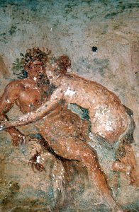 Erotisk veggmaleri, Pompeii, Italia