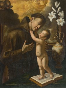 Den hellige Anthony av Padua med Jesusbarnet