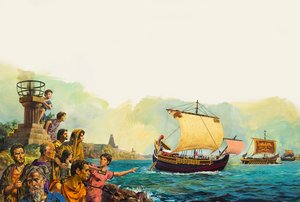 Romerske soldater forlater Storbritannia