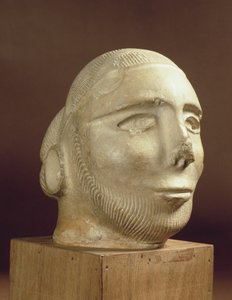 Steatitt portretthode, Mohenjodaro, 2300-1750 f.Kr