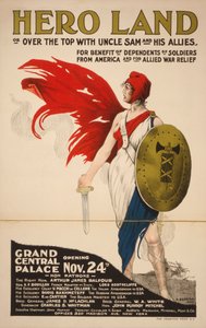 French Hero Land-plakat