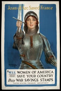 Jeanne d'Arc reddet Frankrike, ca. 1918