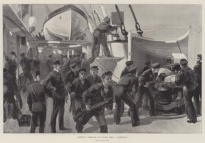 Handlingsøvelse om bord på HMS Australia