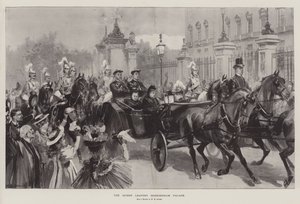 Dronningen forlater Buckingham Palace