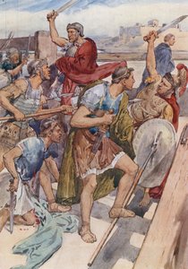 Jakten på Caius Gracchus (farge litho)