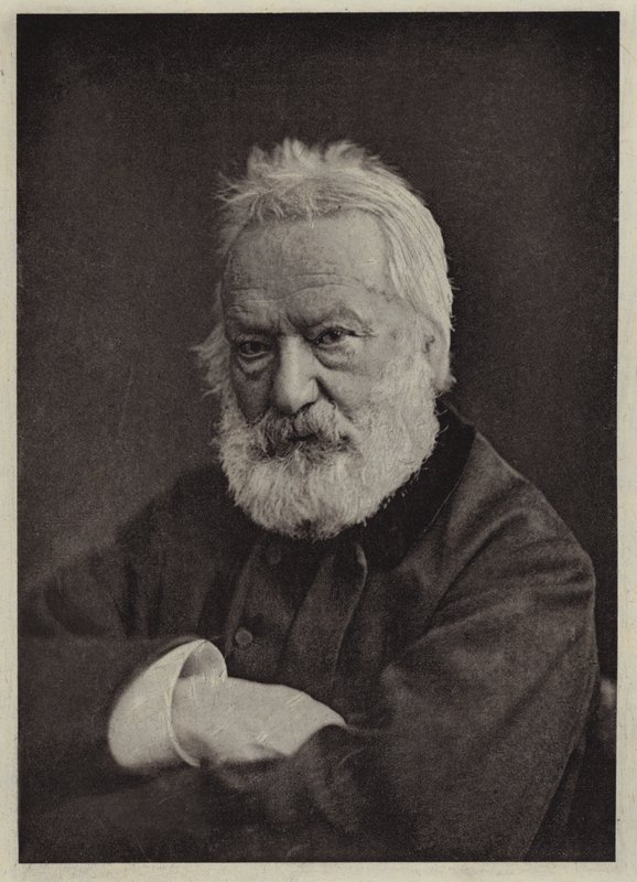 Victor Hugo (s/hvitt bilde) av Nadar