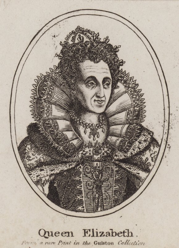 Dronning Elizabeth I (gravering) av (after) English School