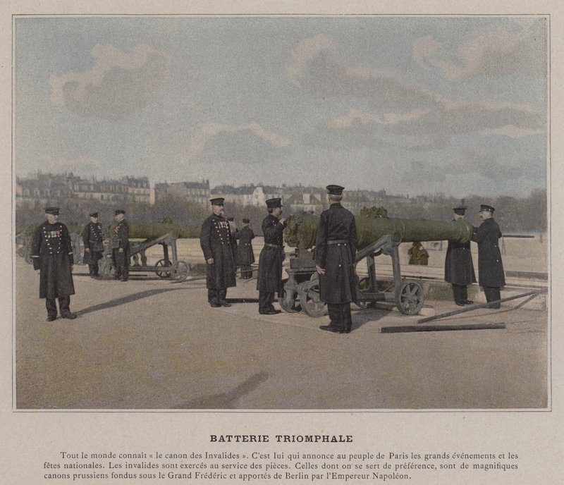 Triumphal Battery (farget bilde) av (after) French Photographer