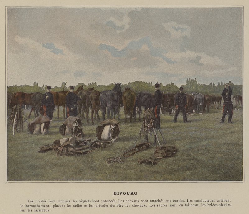 Bivuakk (farget bilde) av (after) French Photographer