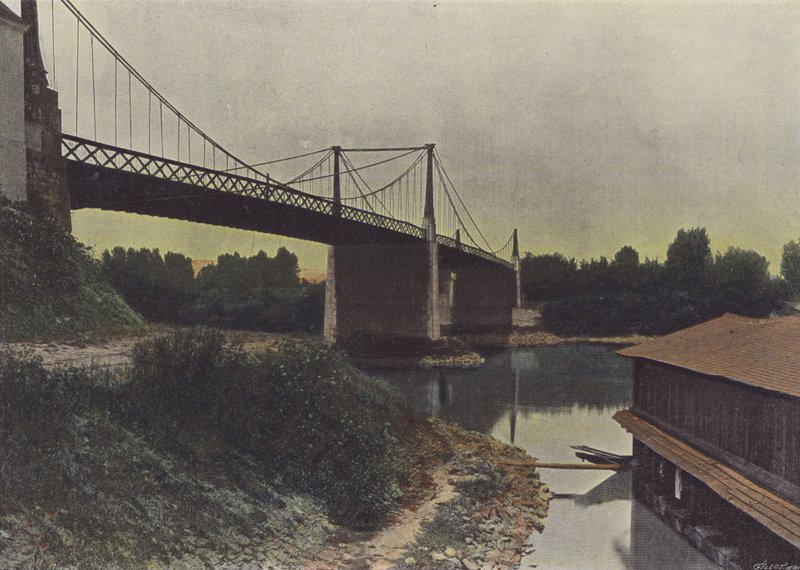 Chalonnes-sur-Loire (farget bilde) av (after) French Photographer