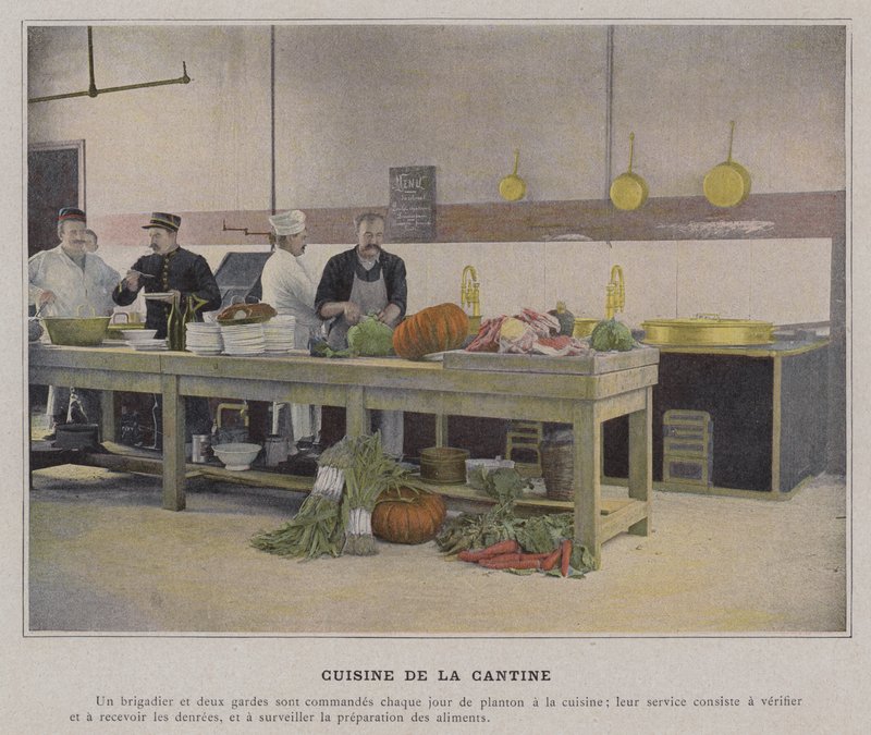 Kantine kjøkken (farget bilde) av (after) French Photographer