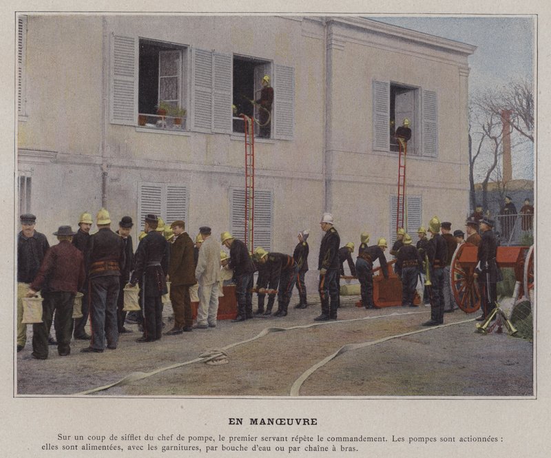 En Maneuver (farget bilde) av (after) French Photographer