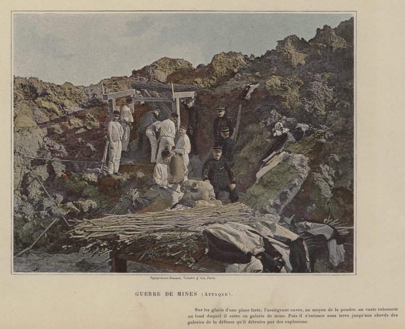 Mine Warfare, Attack (farget bilde) av (after) French Photographer