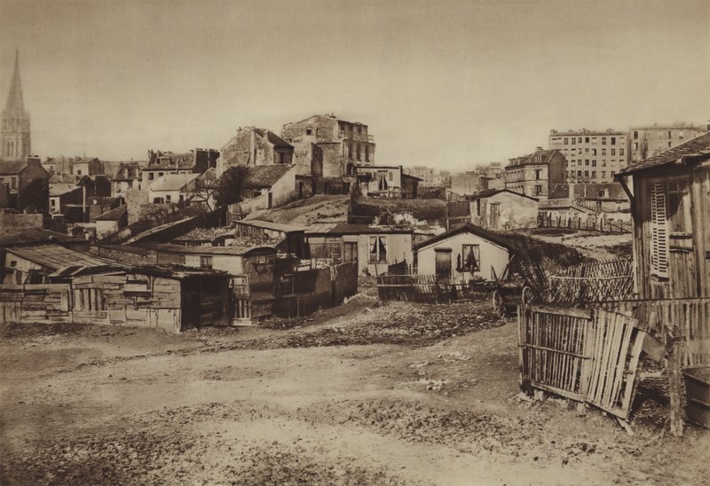 Butte-aux-Cailles (s/hvitt-bilde) av (after) French Photographer