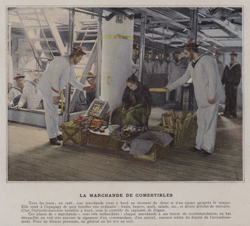 The Edible Vendor (farget bilde) av (after) French Photographer