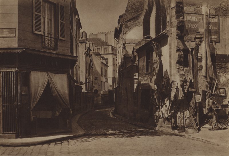 Rue de Lourcine (s/hvitt bilde) av (after) French Photographer