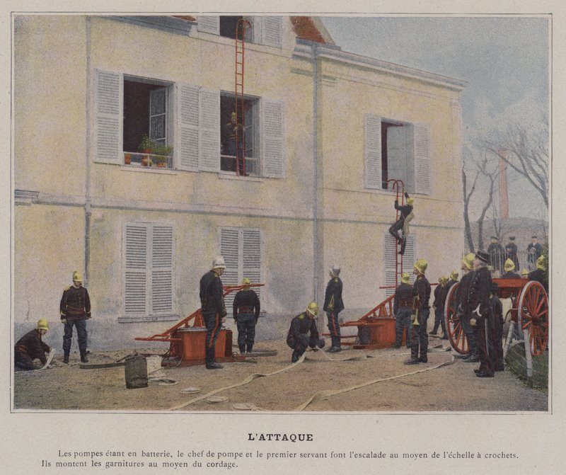 Angrepet (farget bilde) av (after) French Photographer