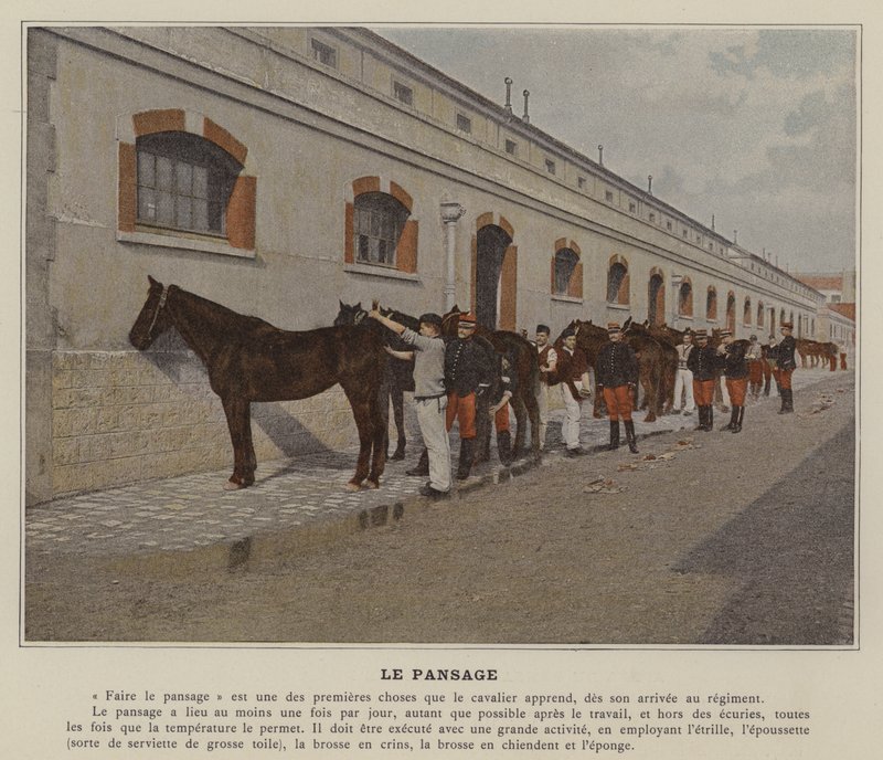 The Grooming (farget bilde) av (after) French Photographer