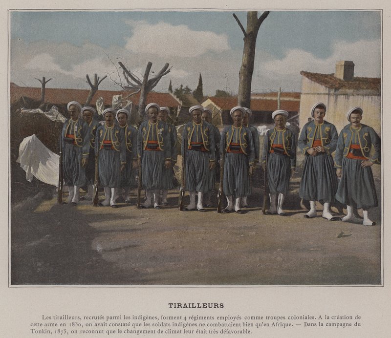 Skirmishers (farget bilde) av (after) French Photographer