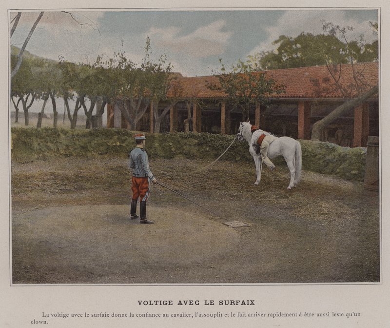 Vaulting with the Surcingle (farget bilde) av (after) French Photographer