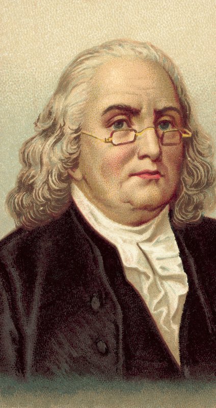Benjamin Franklin av American School