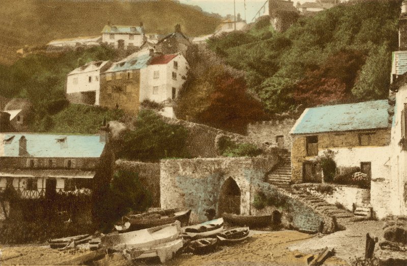 Clovelly, inngang til landsbyen av English Photographer