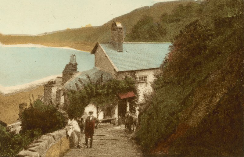 Clovelly, Rose Cottage av English Photographer