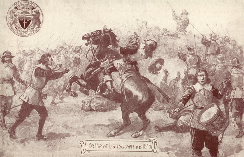 Slaget ved Lansdown, 1643 e.Kr av English School
