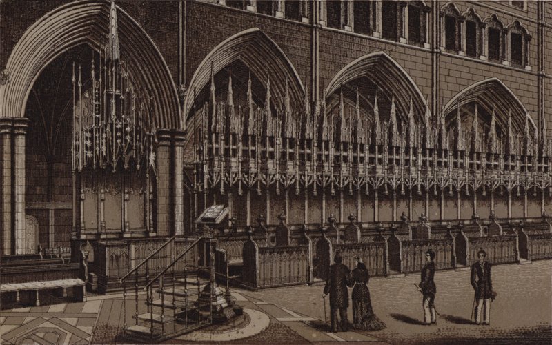 Chester Cathedral, Bishops Throne av English School