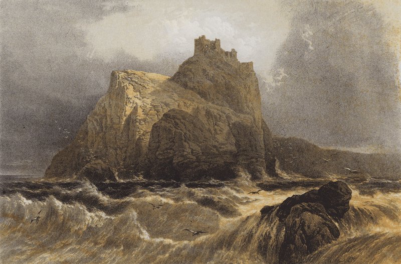 Fast Castle, fra havet av English School