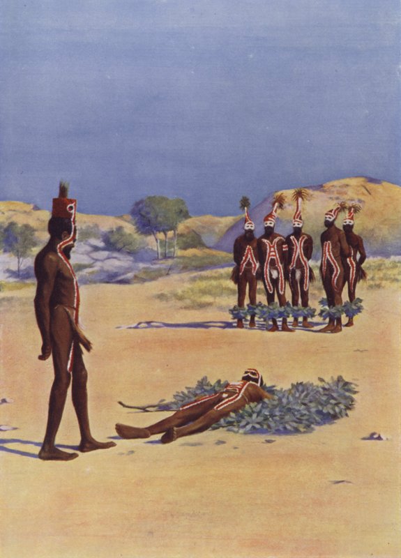 Scene fra en Corroboree av English School