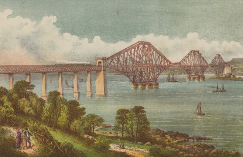 Forth Bridge av English School