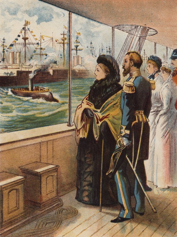 The Jubilee Naval Review på Spithead, 1897 av English School