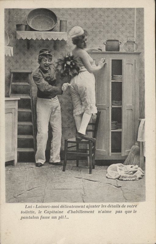 En hushjelp og en piker av French Photographer