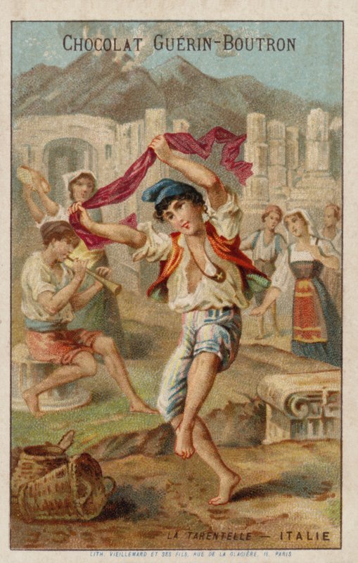 Danser tarantella, Italia av French School