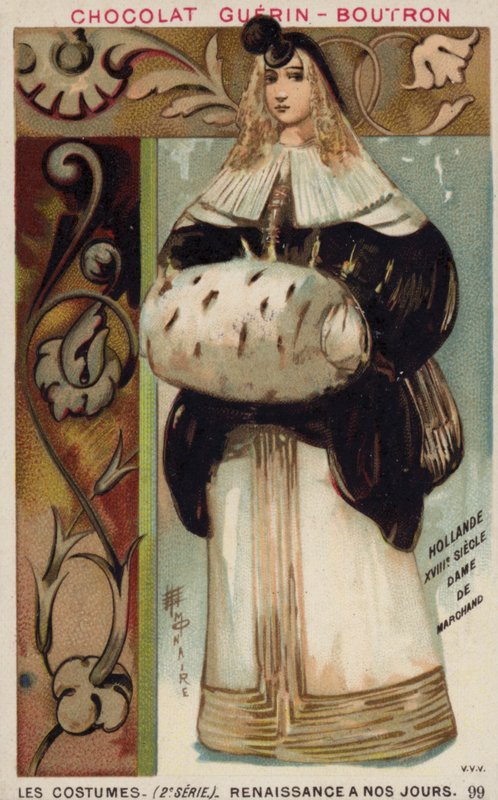 Hollandsk kjøpmannskone, 1700-tallet av French School