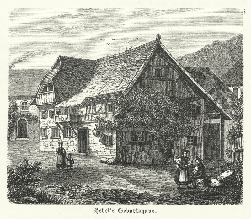 Fødested til den tyske poeten Johann Peter Hebel, Basel av German School