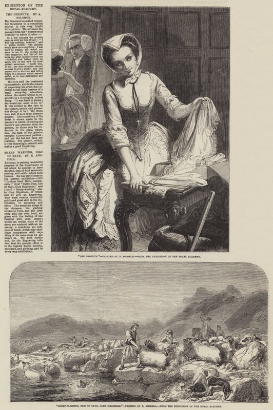 Utstilling av Royal Academy av Abraham Solomon