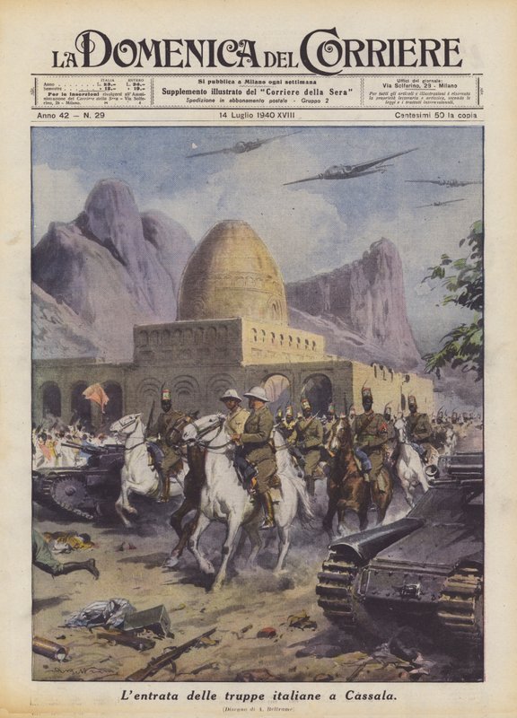 De italienske troppenes inntog i Cassala av Achille Beltrame