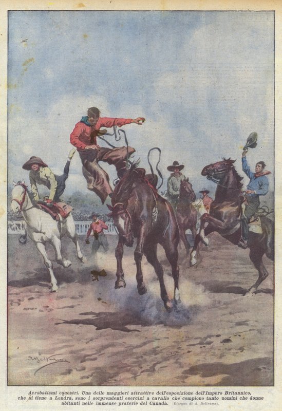 Hesteakrobatikk av Achille Beltrame