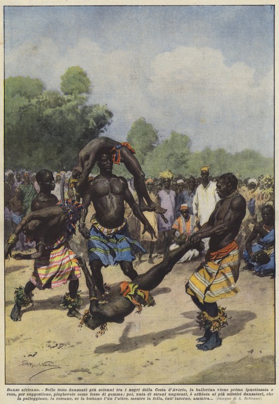 Afrikanske danser av Achille Beltrame