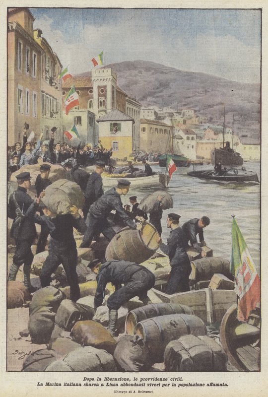 Etter frigjøringen, sivile forsyn av Achille Beltrame