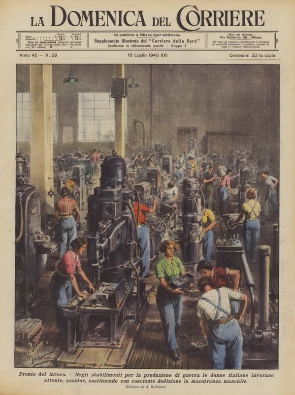 Arbeid foran av Achille Beltrame